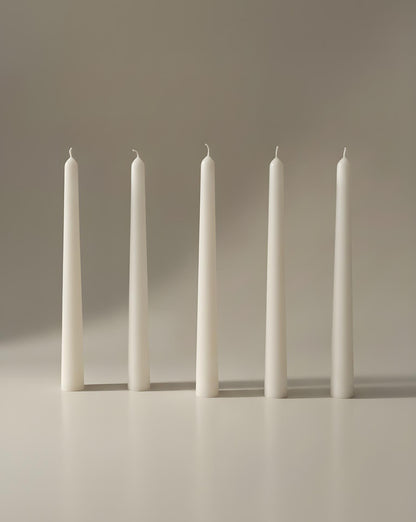 Classic Taper Candle Set – 5 pieces – 25 cm