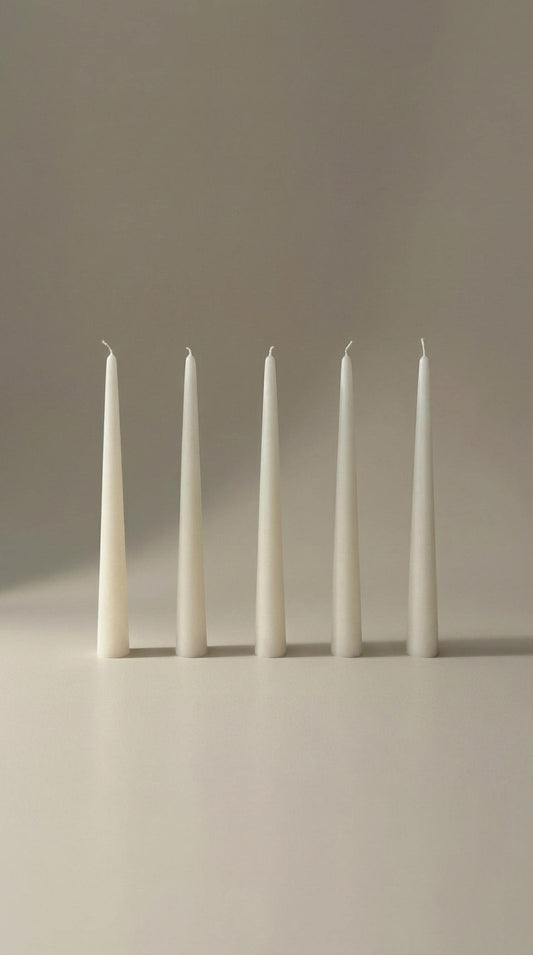 Classic Taper Candle Set – 5 pieces – 36 cm