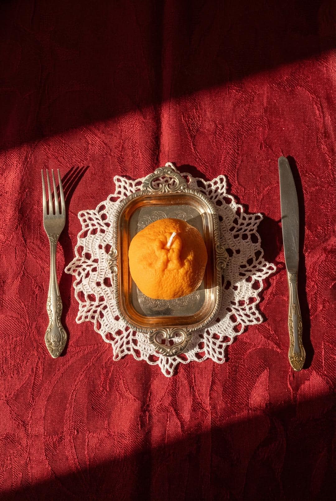 Large Mandarin Candle