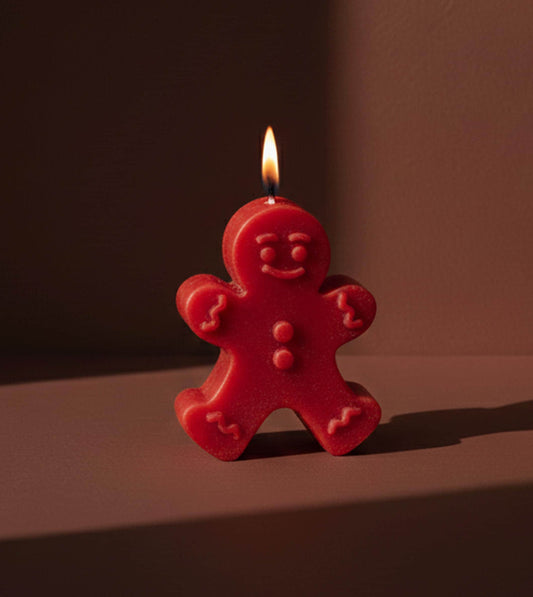 Gingerbread Man Candle #1