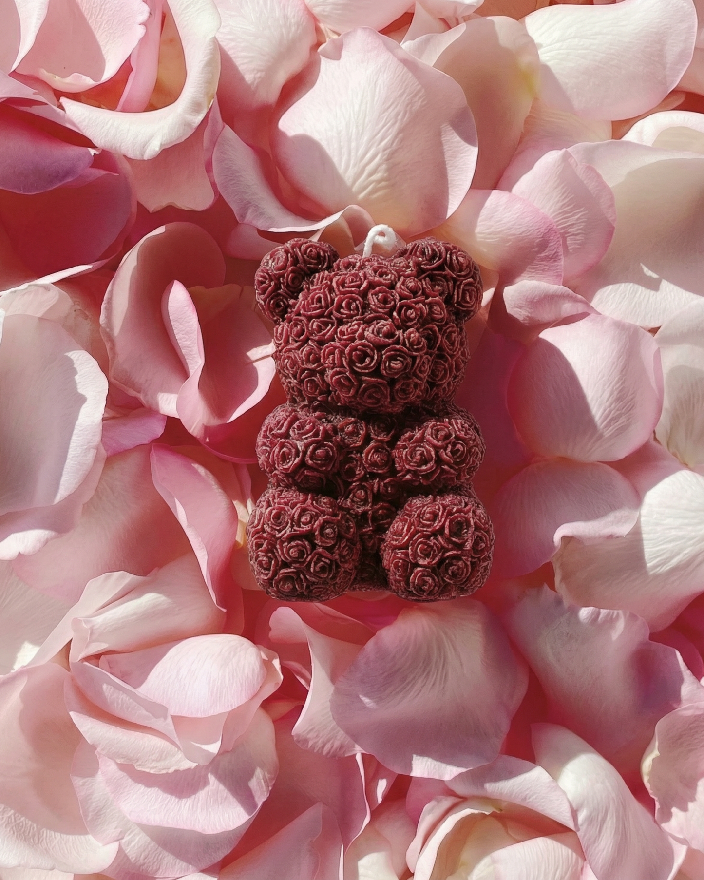 Rose Bear Candle