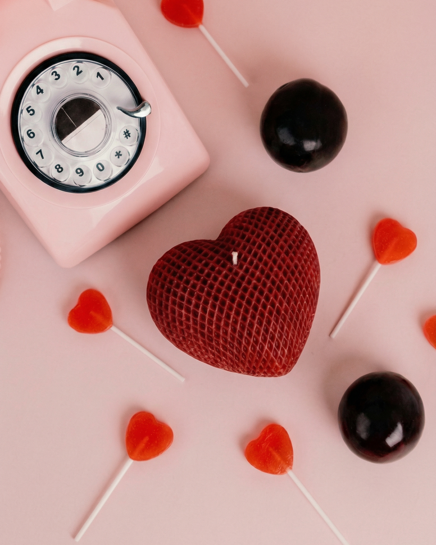 Textured Heart Candle