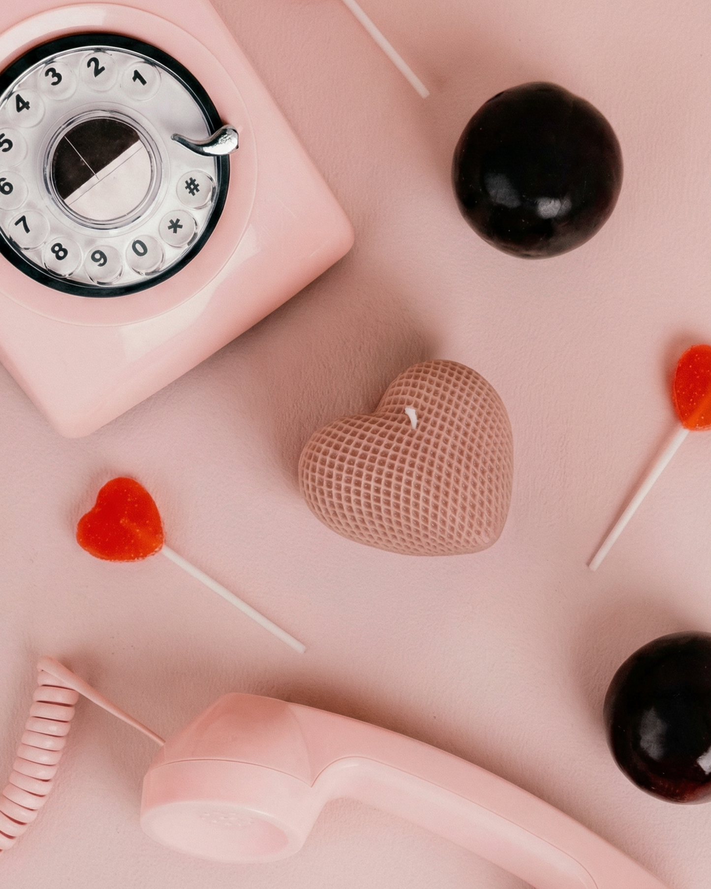 Textured Heart Candle