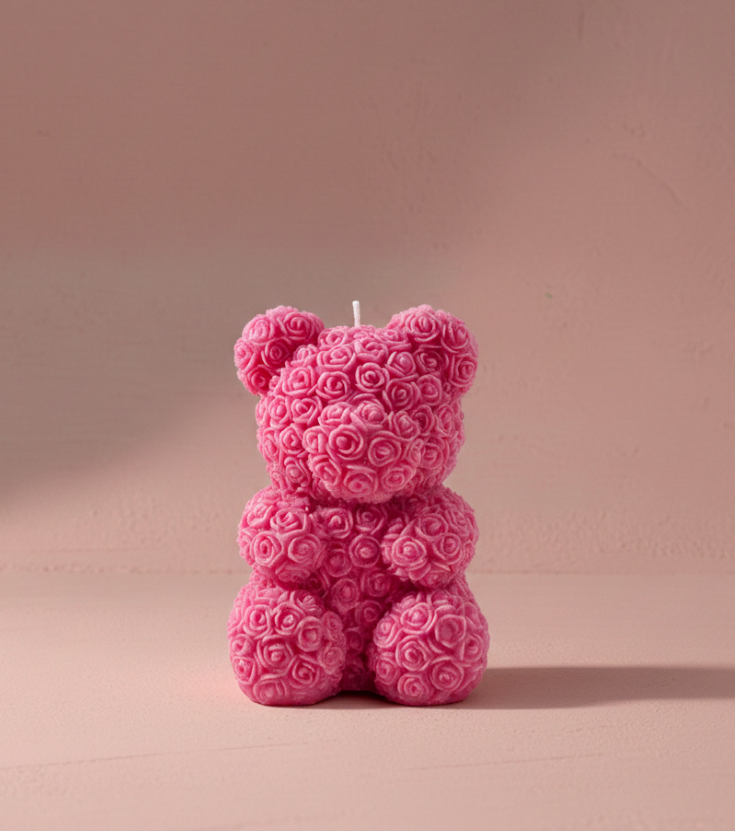 Rose Bear Candle