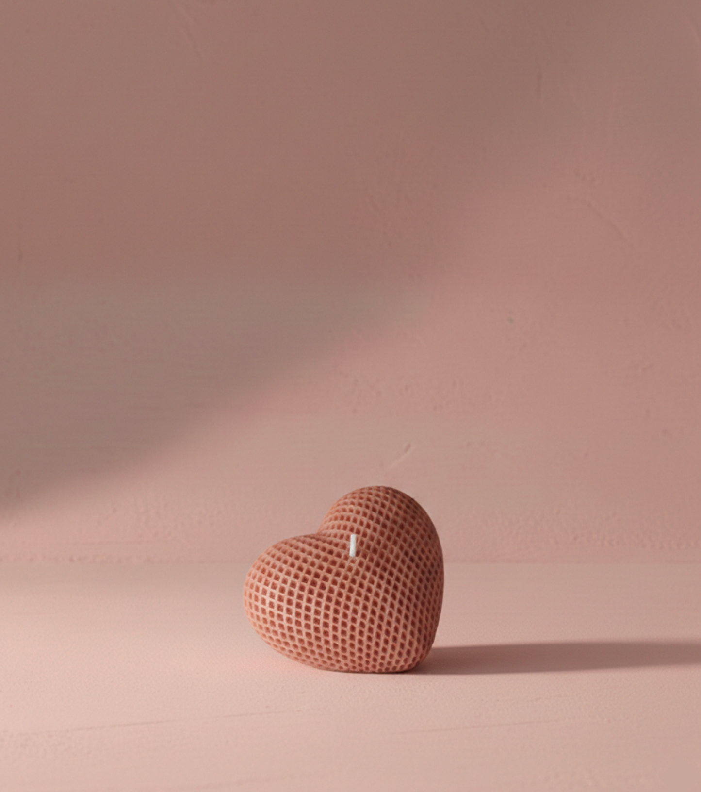 Textured Heart Candle