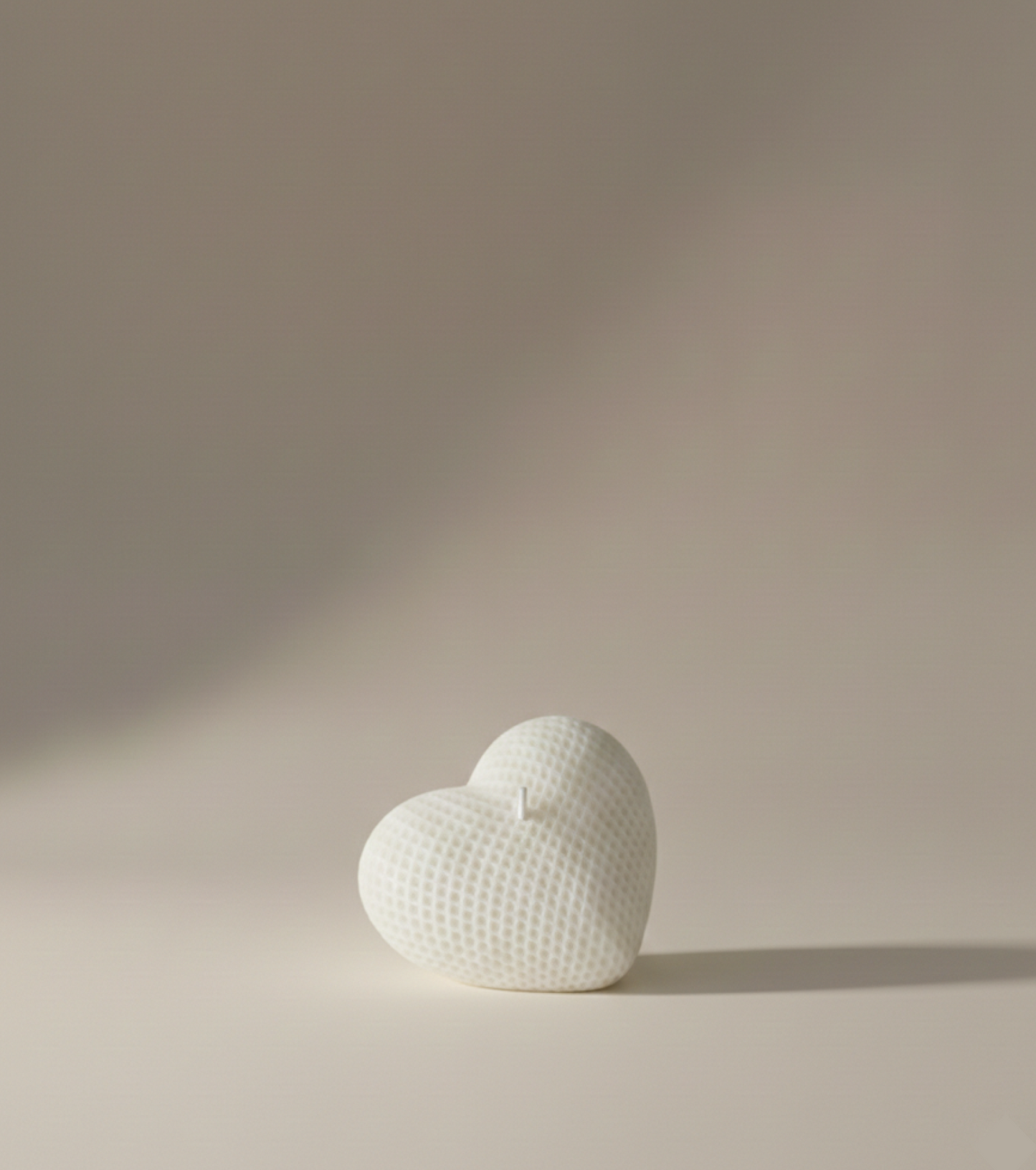 Textured Heart Candle