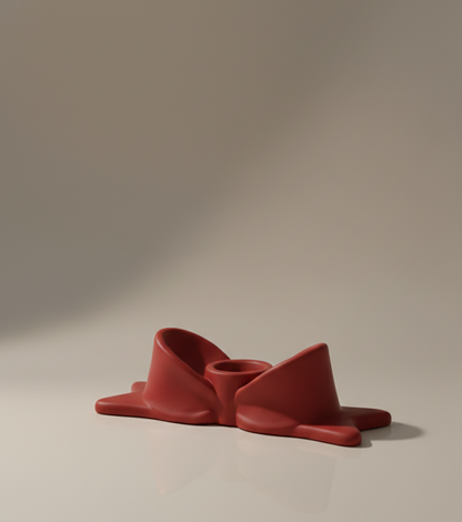 Ribbon Sculptural Candle Holder