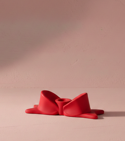 Ribbon Sculptural Candle Holder