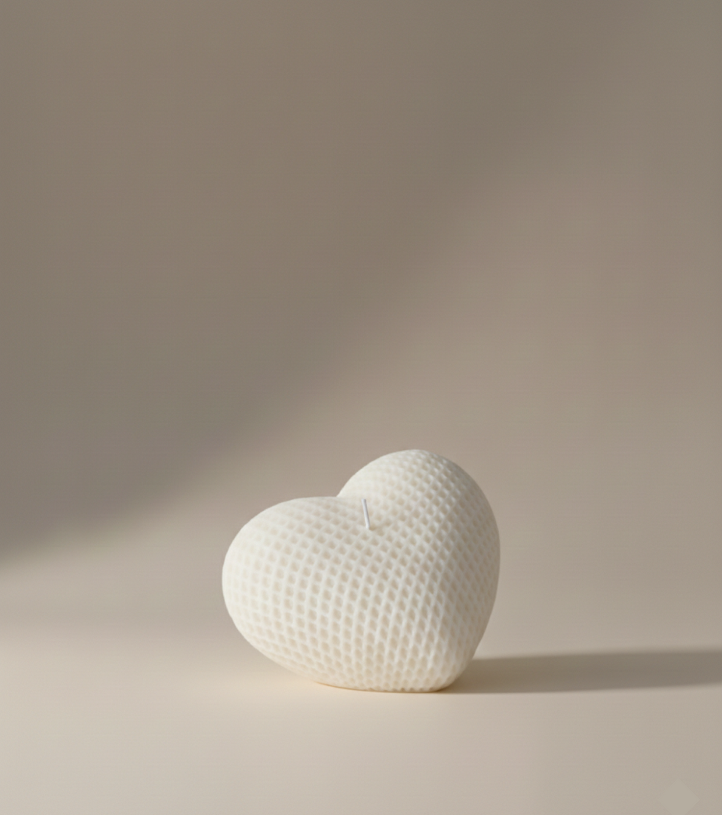 Textured Heart Candle