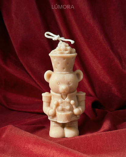 Teddy Bear Drummer Candle