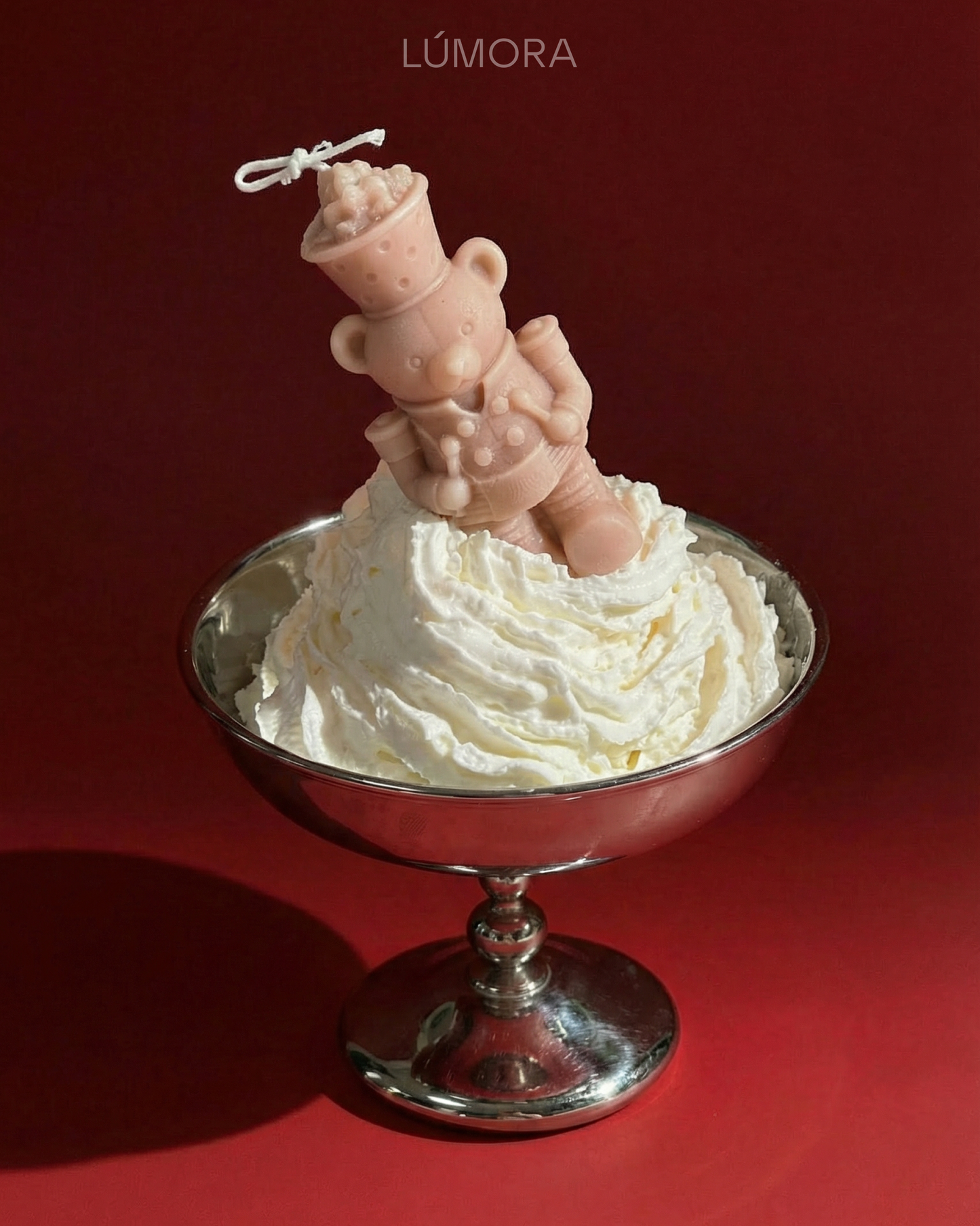 Teddy Bear Drummer Candle