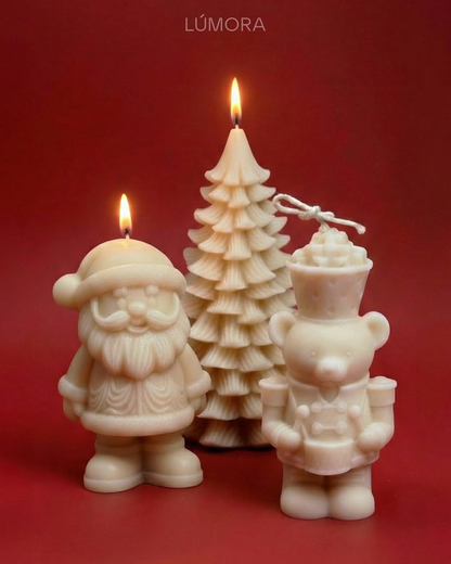 Teddy Bear Drummer Candle