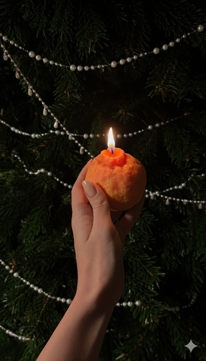 Large Mandarin Candle