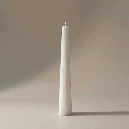 Flute Taper Candle