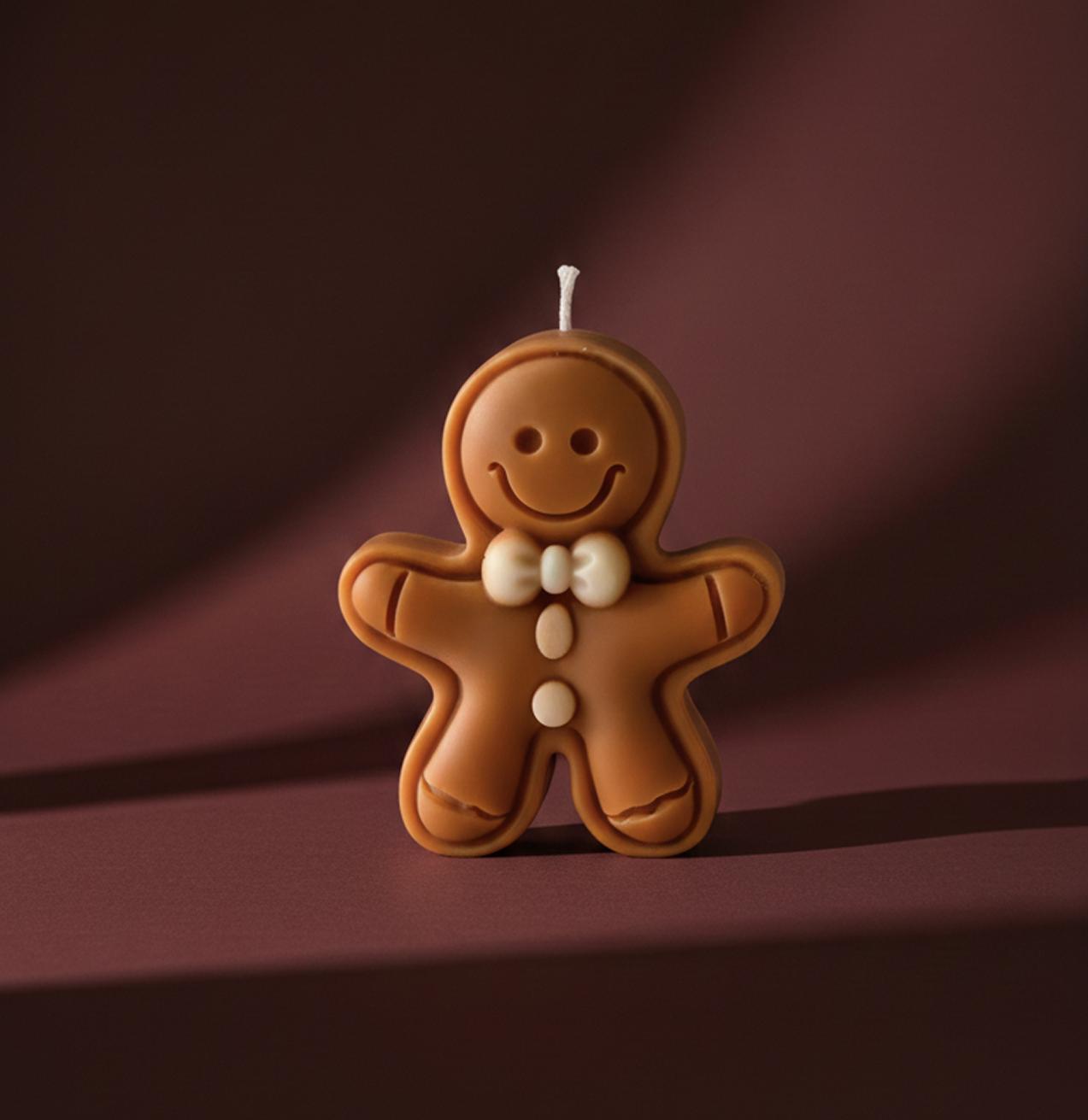 Gingerbread Man Candle #2